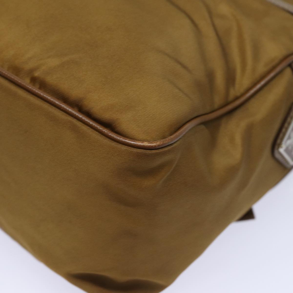 Prada Tessuto Brown Synthetic Shoulder Bag (Pre-Owned)