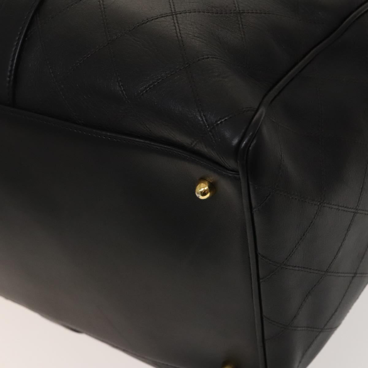 Chanel Black Leather Travel Bag (Pre-Owned)