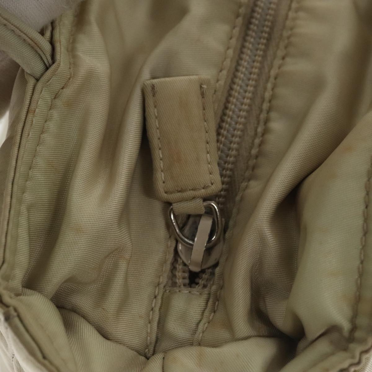 Prada Beige Synthetic Handbag (Pre-Owned)