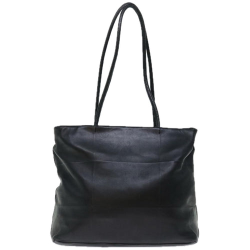 Prada Cabas Black Leather Tote Bag (Pre-Owned)