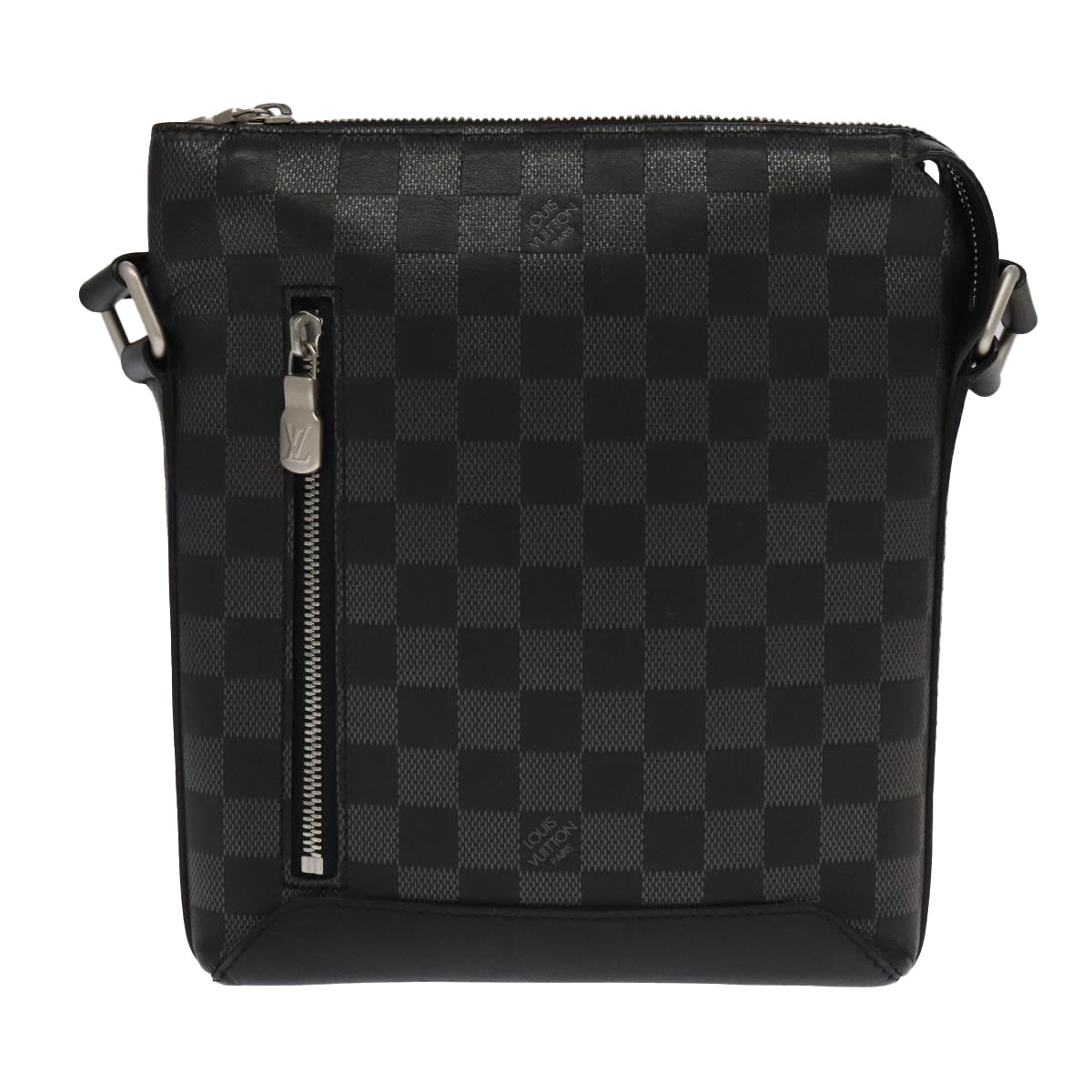 Louis Vuitton Discovery Black Leather Shoulder Bag (Pre-Owned)