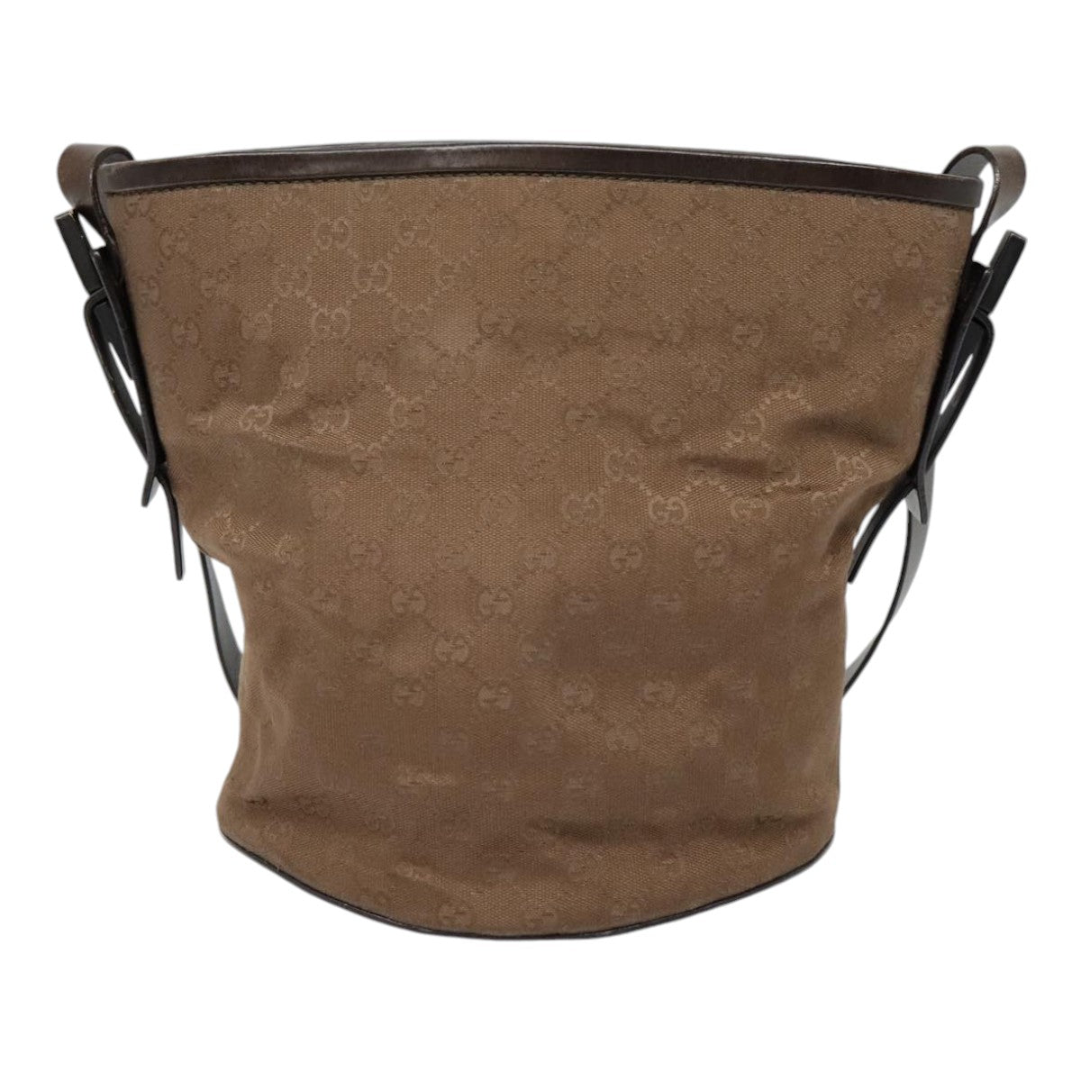Gucci Brown Canvas Shoulder Bag (Pre-Owned)