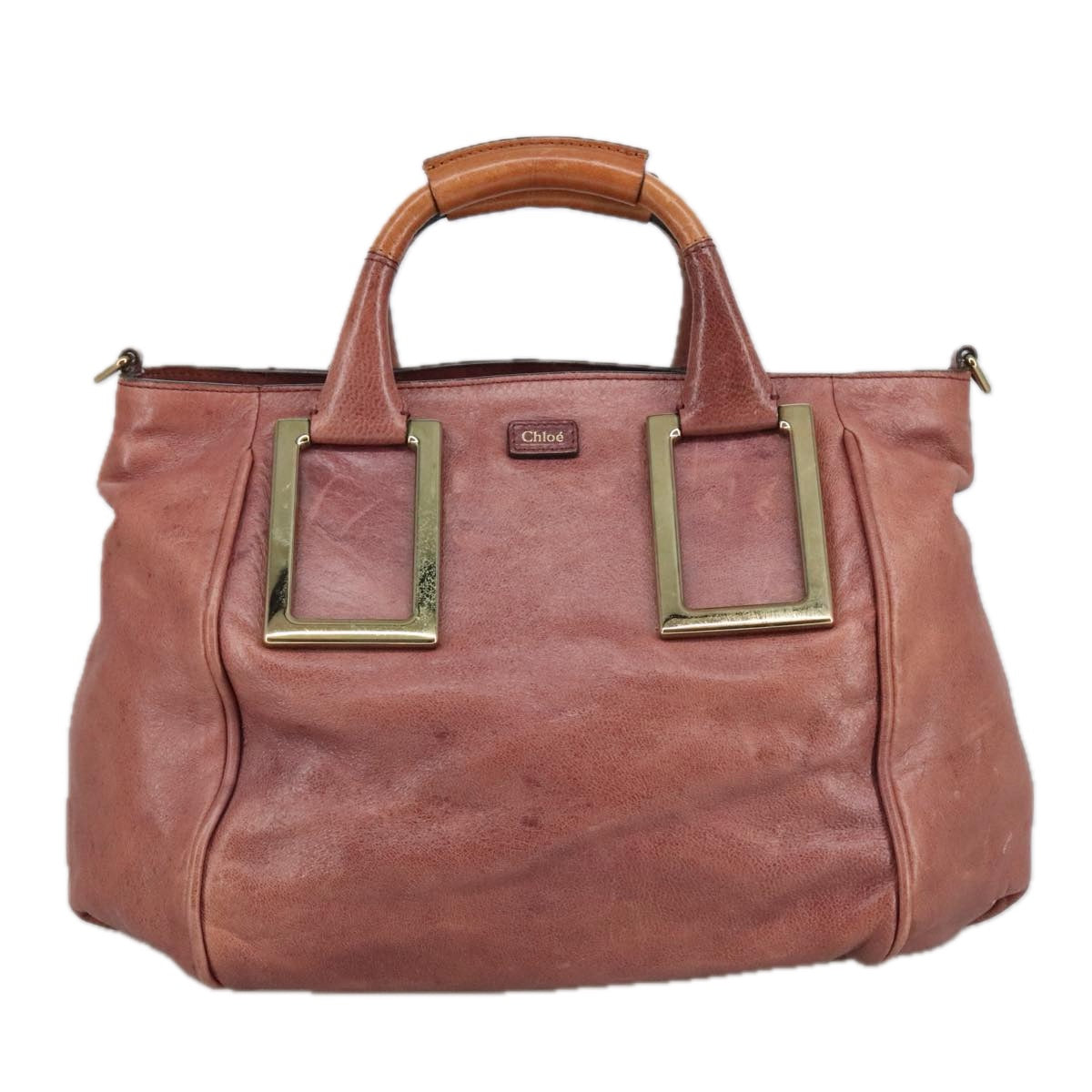 Chloé Ethel Pink Leather Handbag (Pre-Owned)