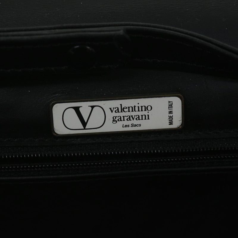 Valentino Garavani Black Leather Shoulder Bag (Pre-Owned)