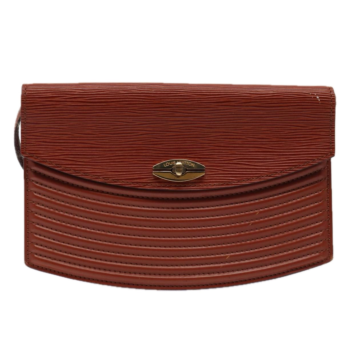 Louis Vuitton Presbourg Brown Leather Shoulder Bag (Pre-Owned)