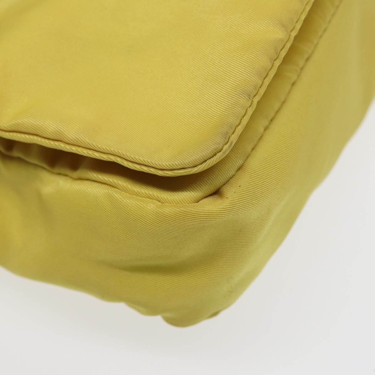 Prada Tessuto Yellow Synthetic Shoulder Bag (Pre-Owned)