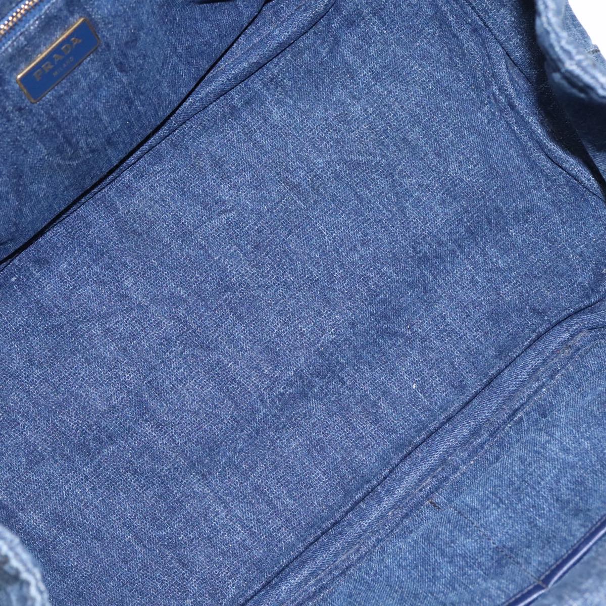 Prada Canapa Blue Denim - Jeans Handbag (Pre-Owned)
