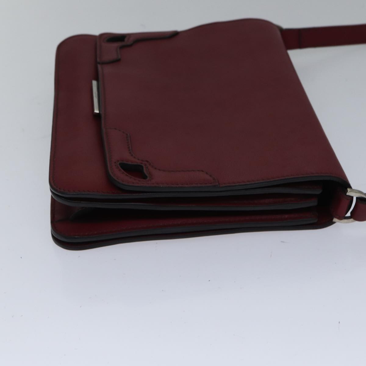 Cartier Burgundy Leather Shoulder Bag (Pre-Owned)