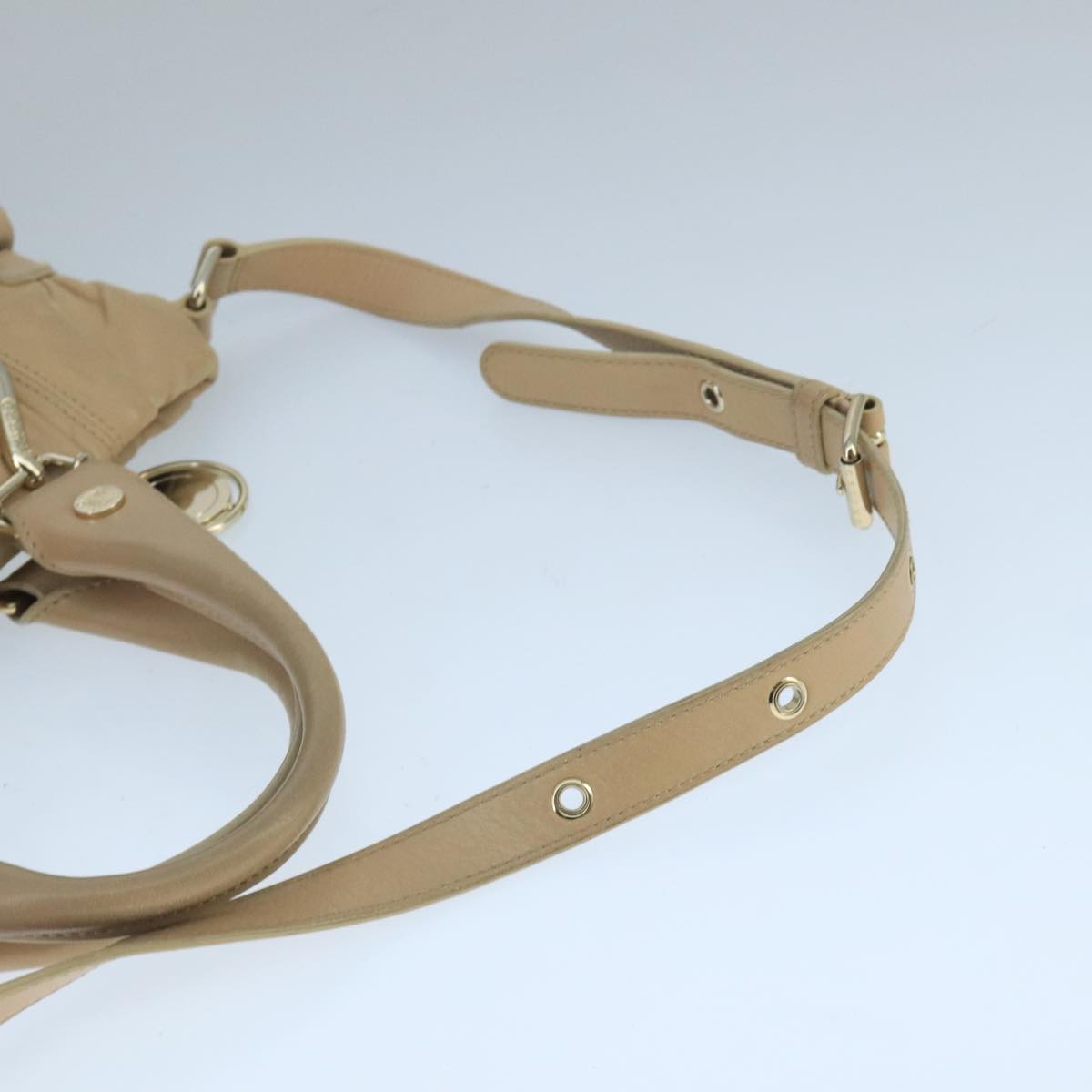 Céline Pillow Beige Leather Handbag (Pre-Owned)