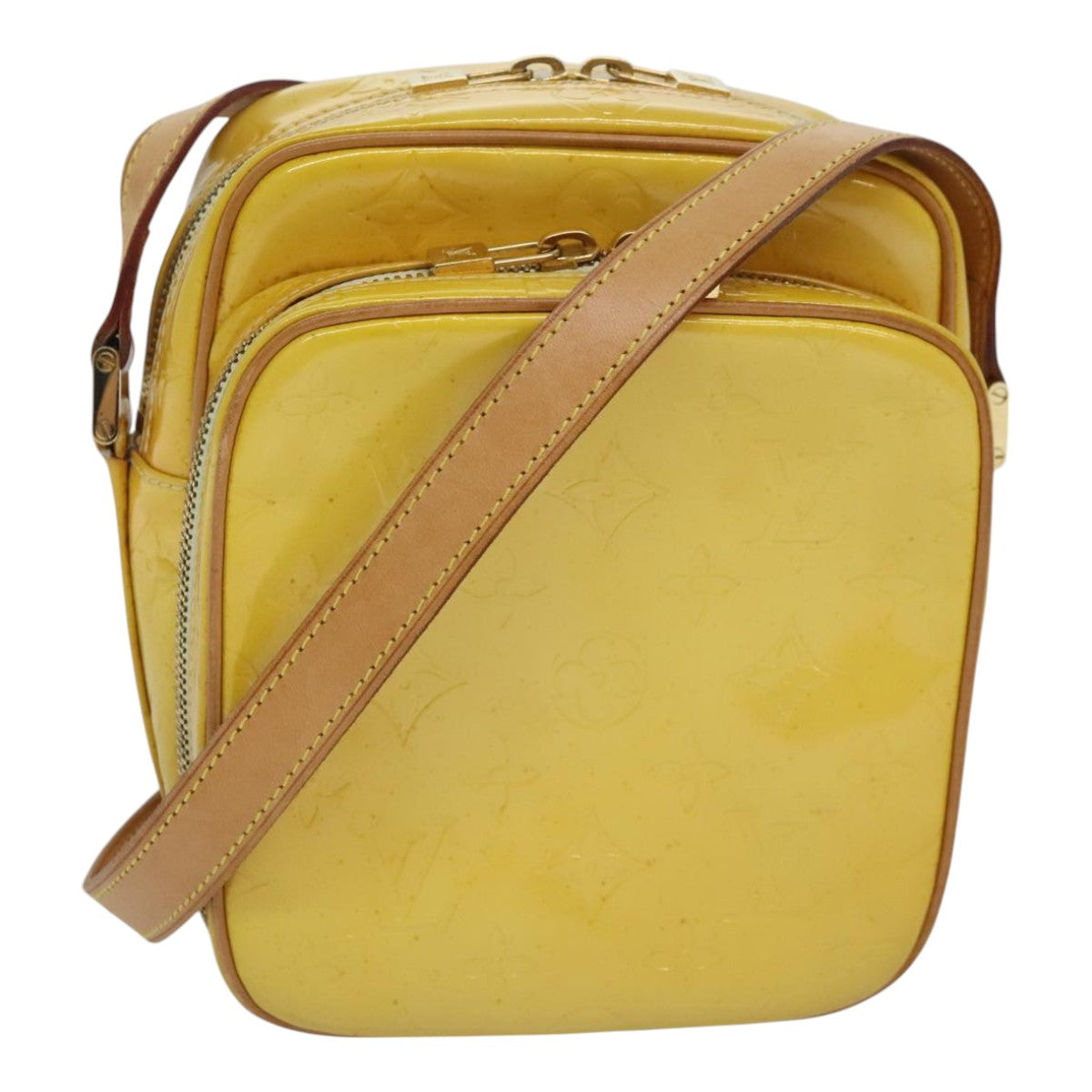 Louis Vuitton Wooster Yellow Patent Leather Shoulder Bag (Pre-Owned)
