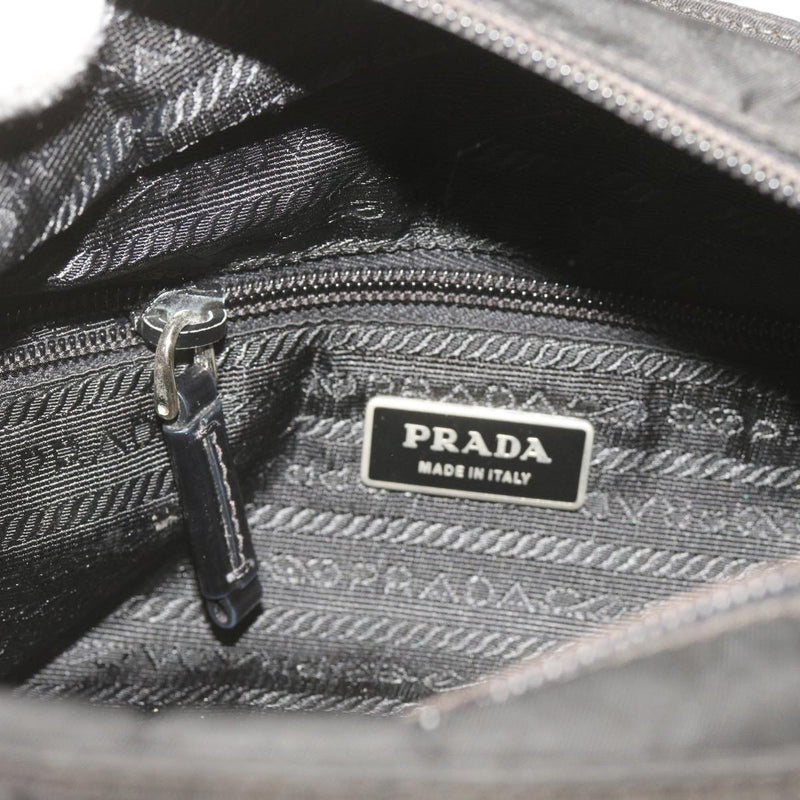 Prada Canapa Black Synthetic Handbag (Pre-Owned)