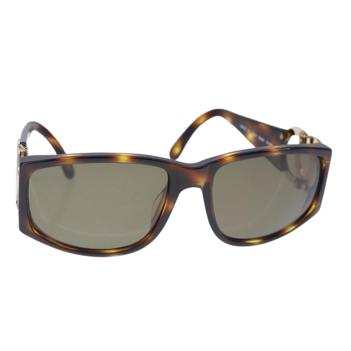Chanel Coco Mark Brown Plastic Glasses  (Pre-Owned)