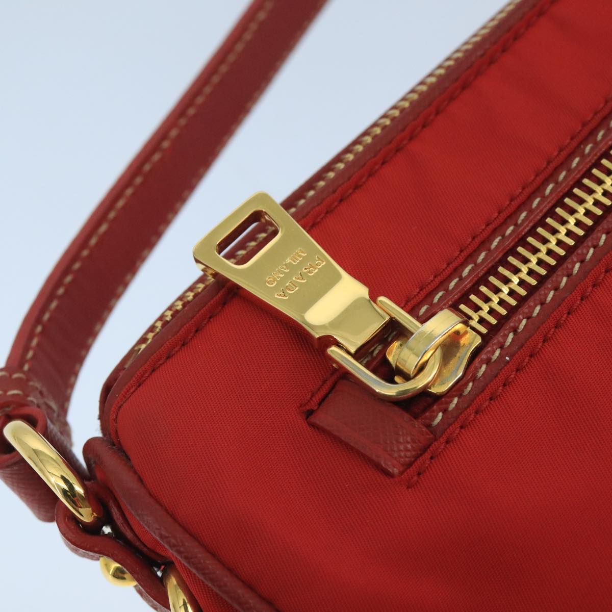 Prada Re-Nylon Red Synthetic Shoulder Bag (Pre-Owned)