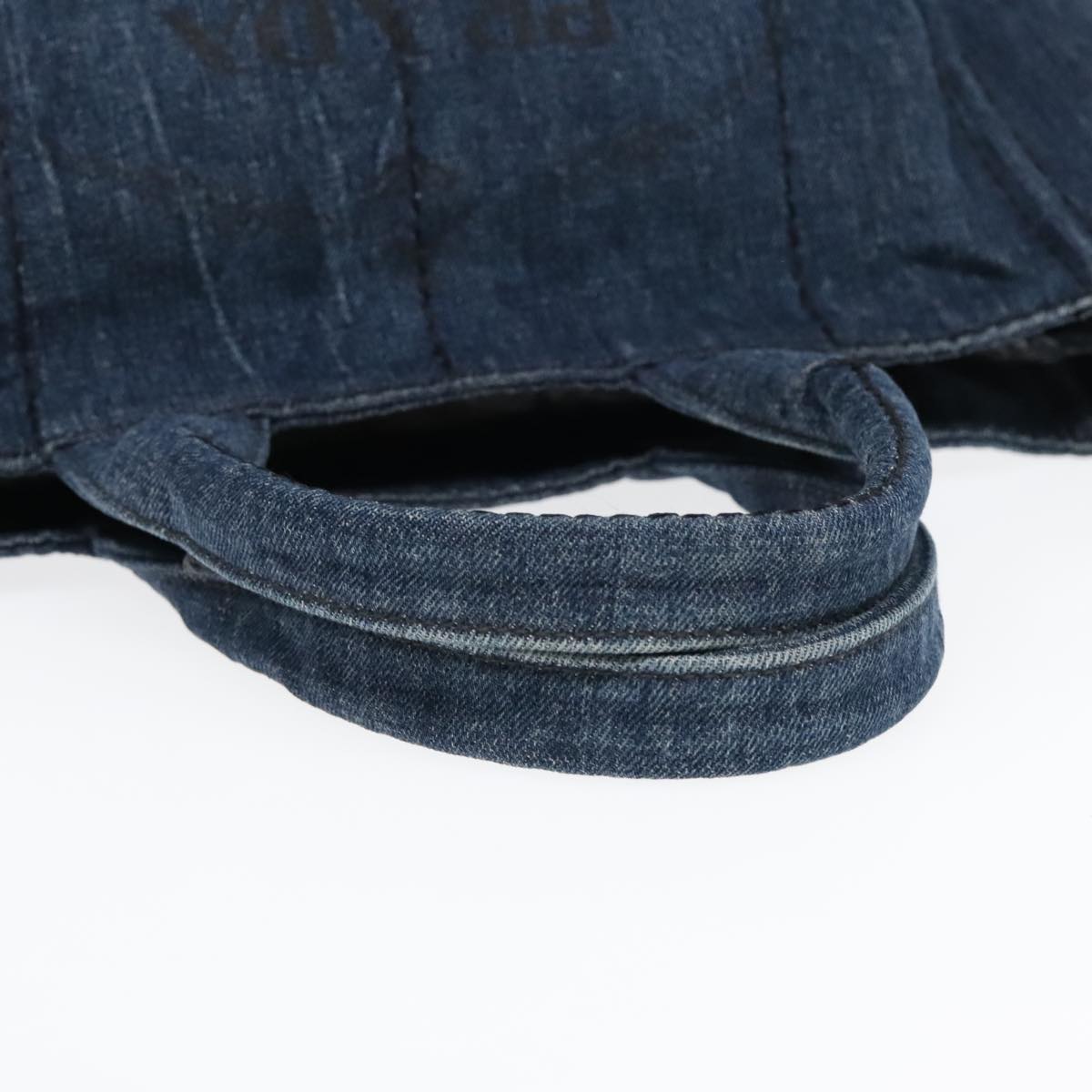 Prada Canapa Blue Denim - Jeans Handbag (Pre-Owned)