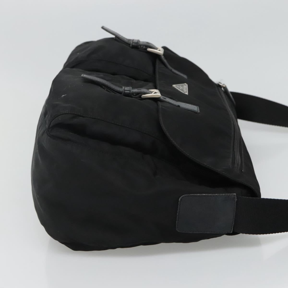 Prada Re-Nylon Black Synthetic Shoulder Bag (Pre-Owned)
