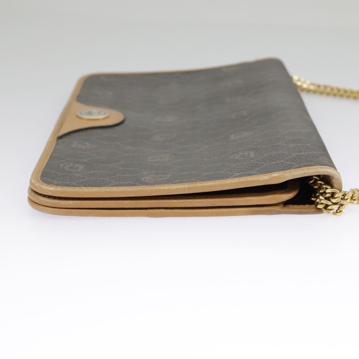 Dior Honeycomb Brown Canvas Shoulder Bag (Pre-Owned)