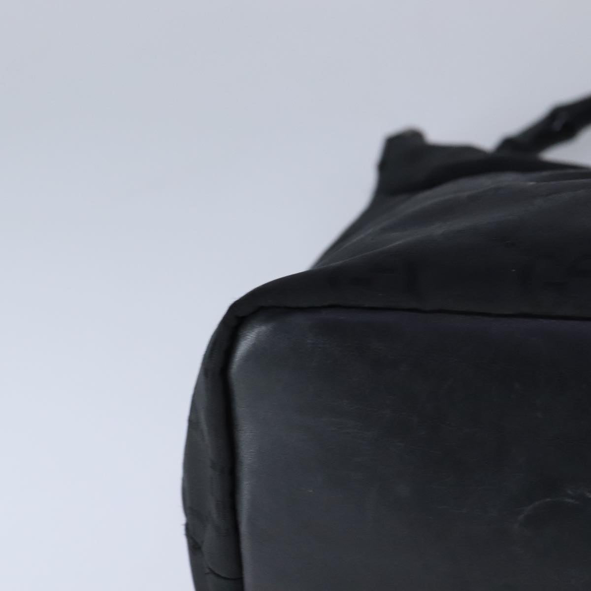 Gucci Bamboo Black Canvas Shoulder Bag (Pre-Owned)