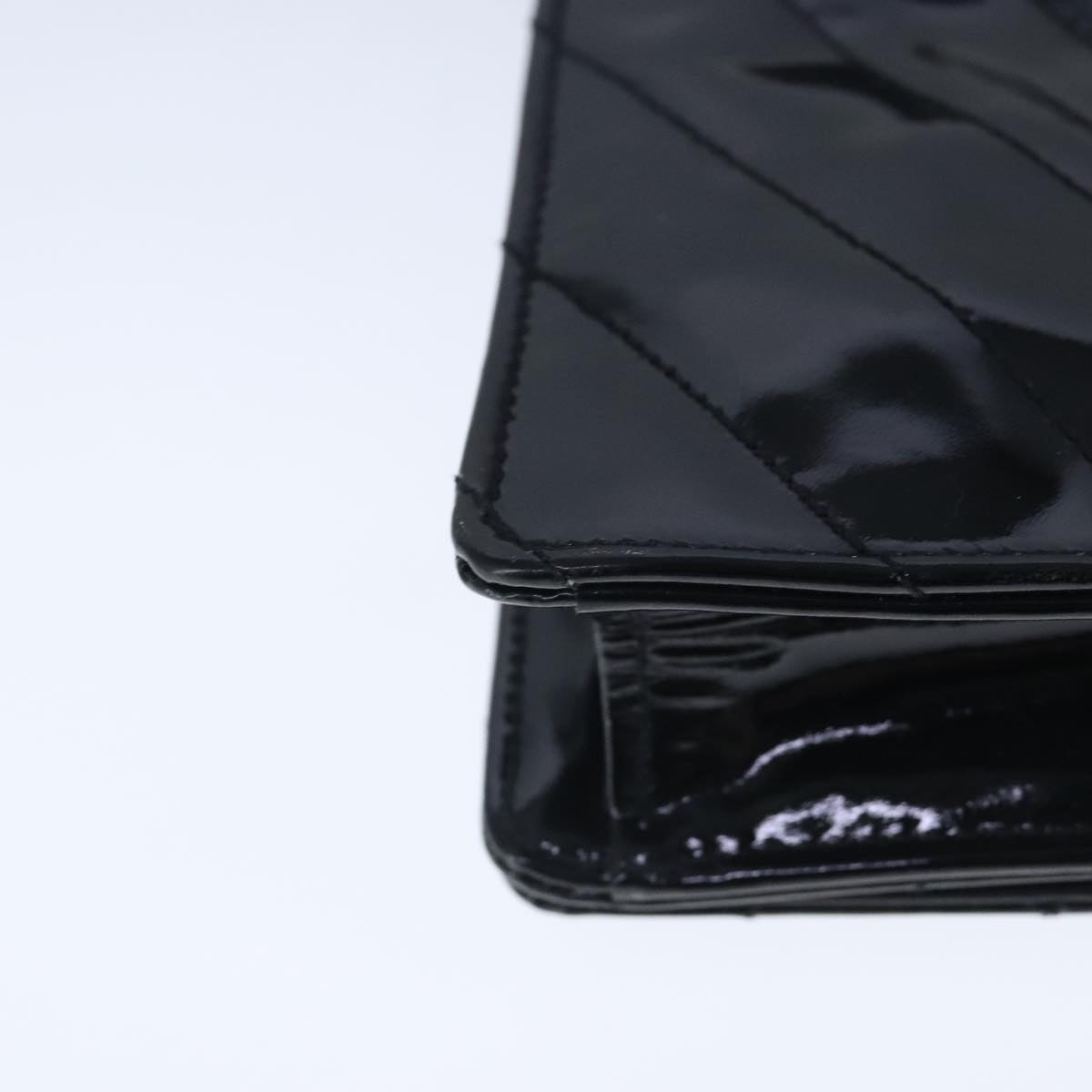 Chanel Cc Black Patent Leather Shoulder Bag (Pre-Owned)