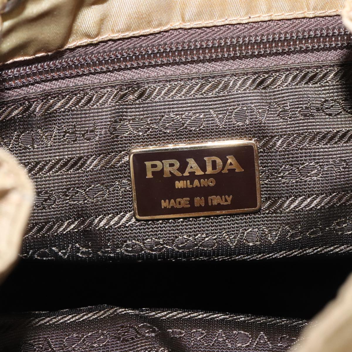 Prada Beige Synthetic Shoulder Bag (Pre-Owned)