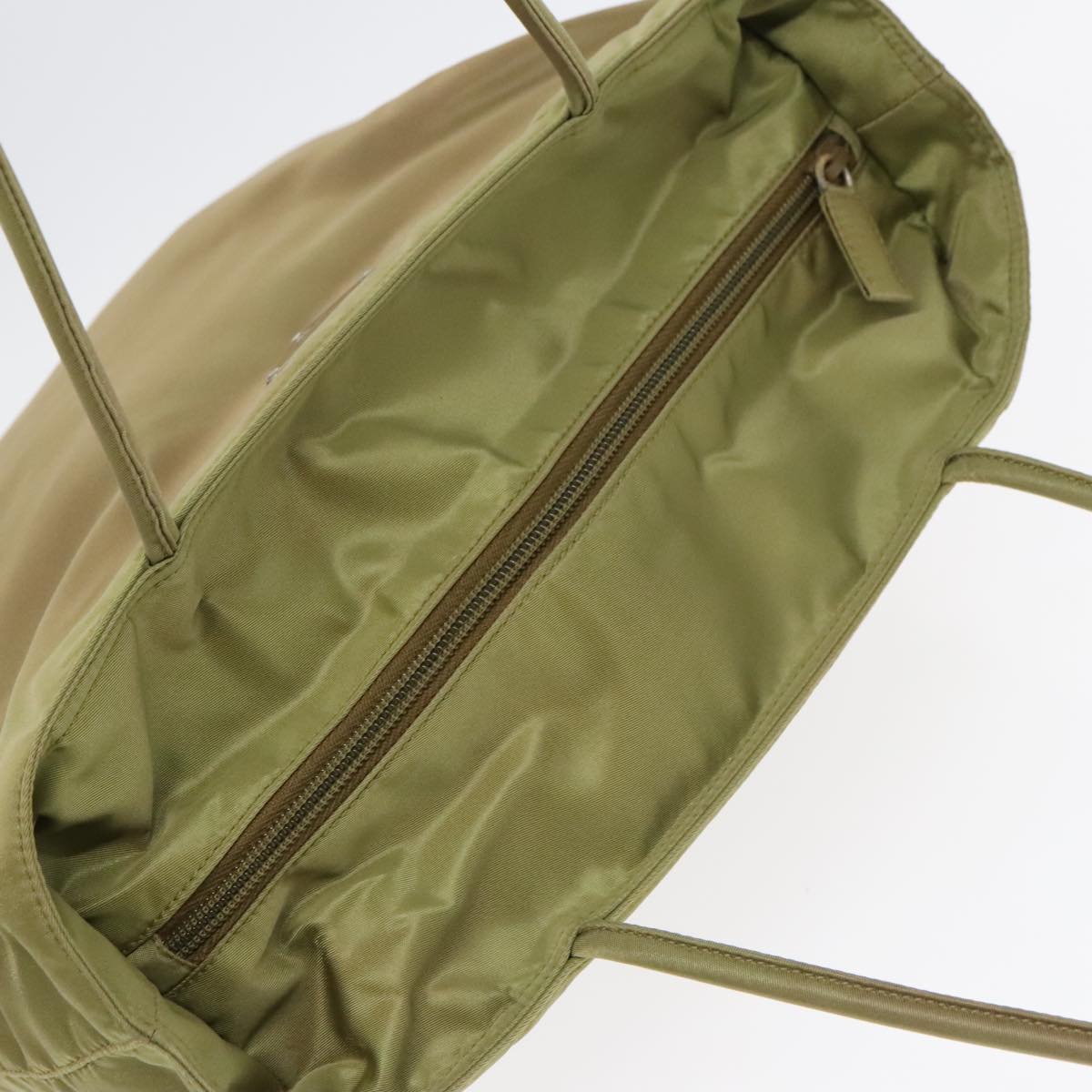 Prada Tessuto Green Synthetic Tote Bag (Pre-Owned)