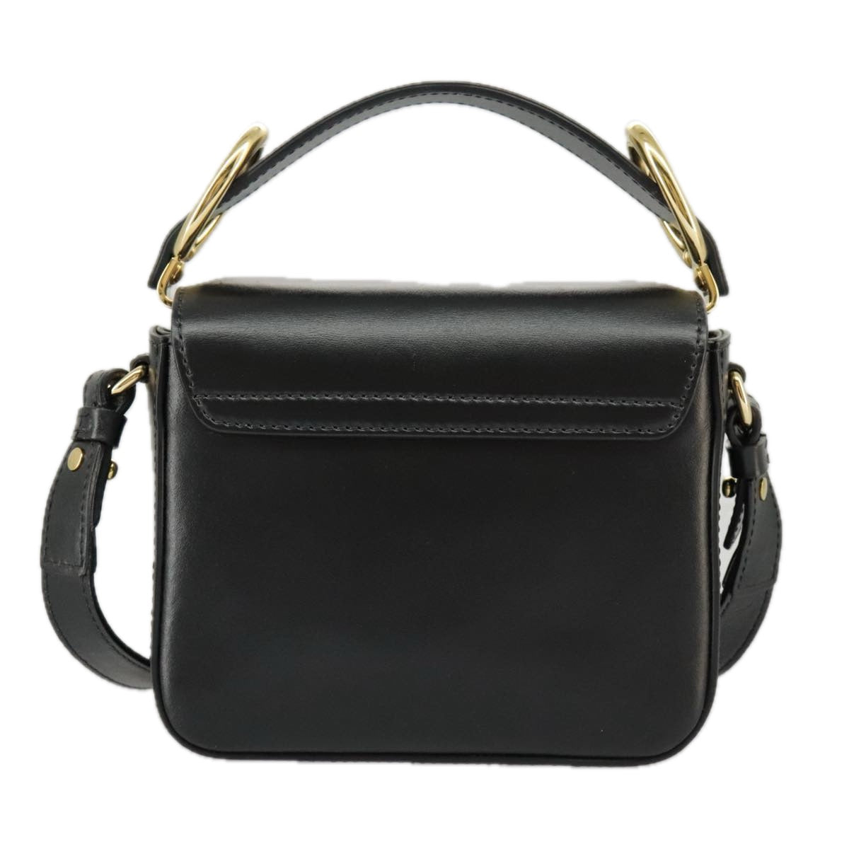 Chloé C Black Leather Handbag (Pre-Owned)