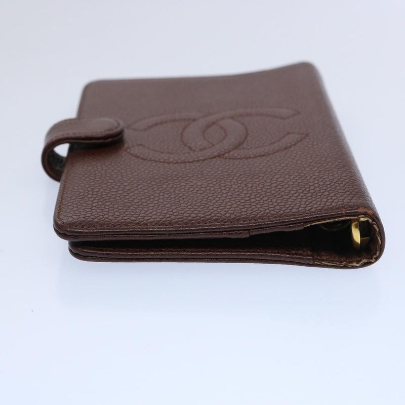 Chanel Coco Mark Brown Leather Wallet  (Pre-Owned)