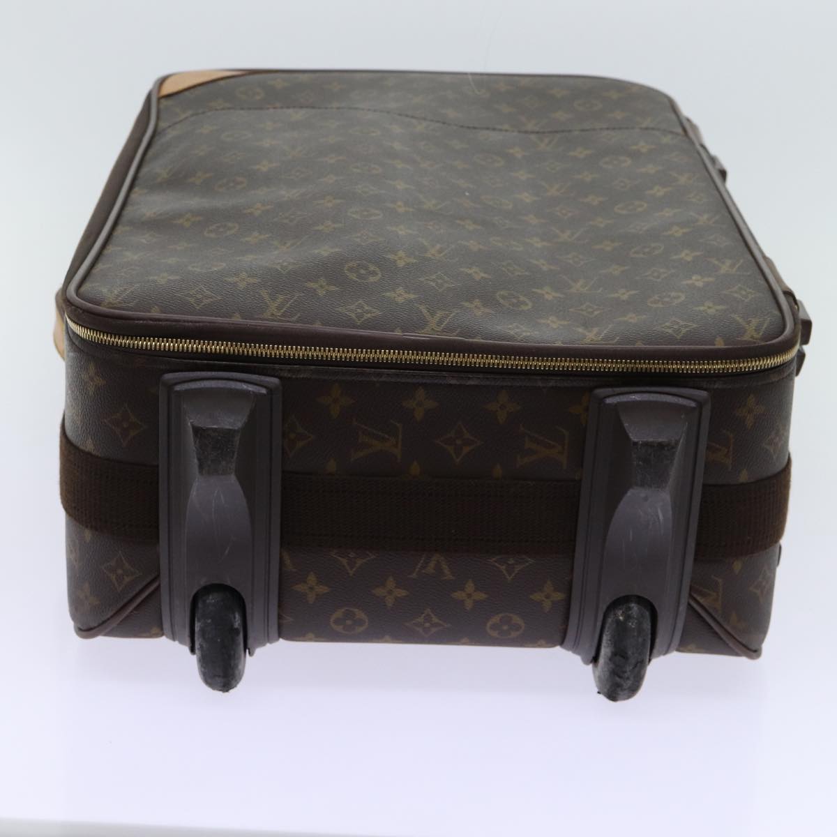 Louis Vuitton Pegase Brown Canvas Travel Bag (Pre-Owned)