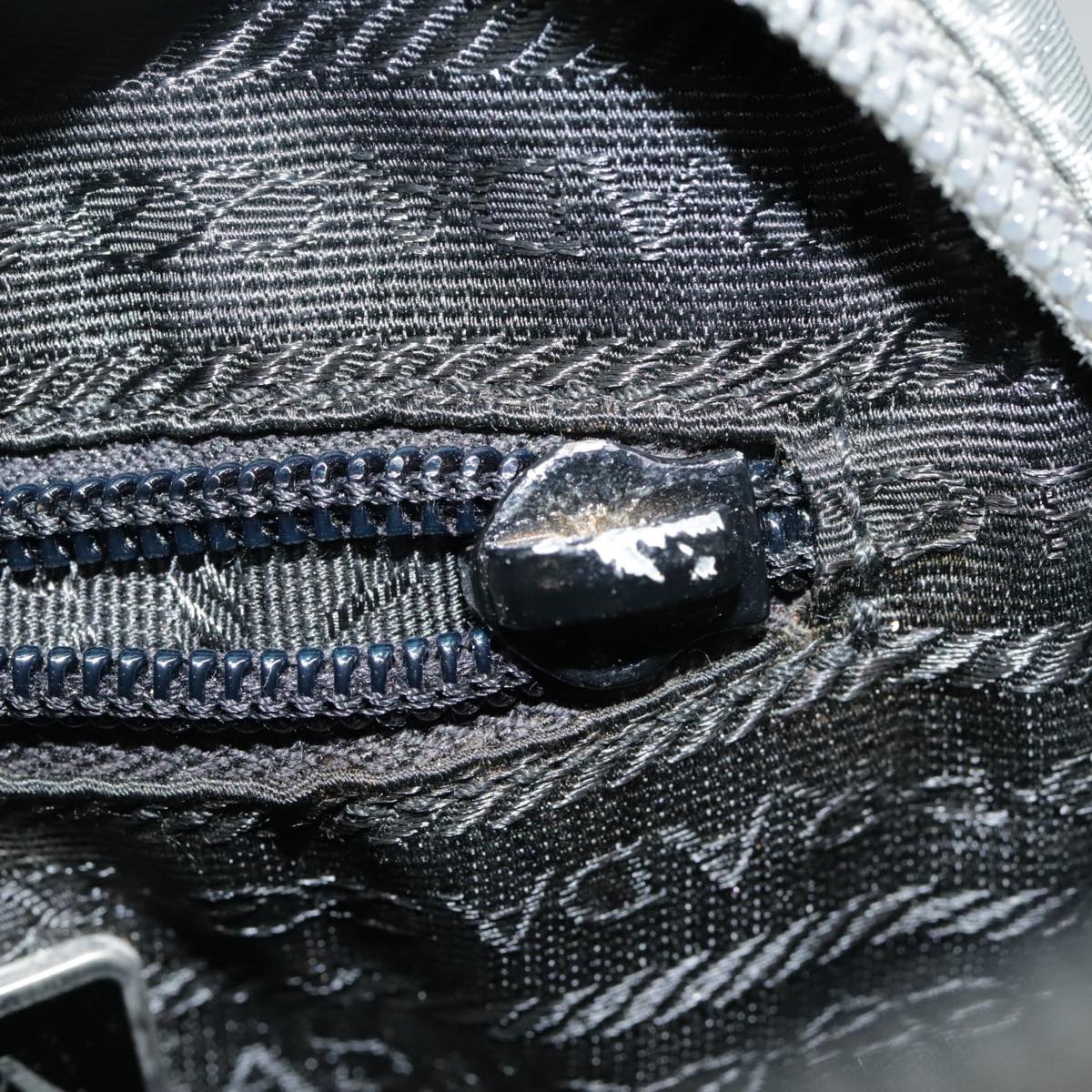 Prada Sports Grey Synthetic Shoulder Bag (Pre-Owned)