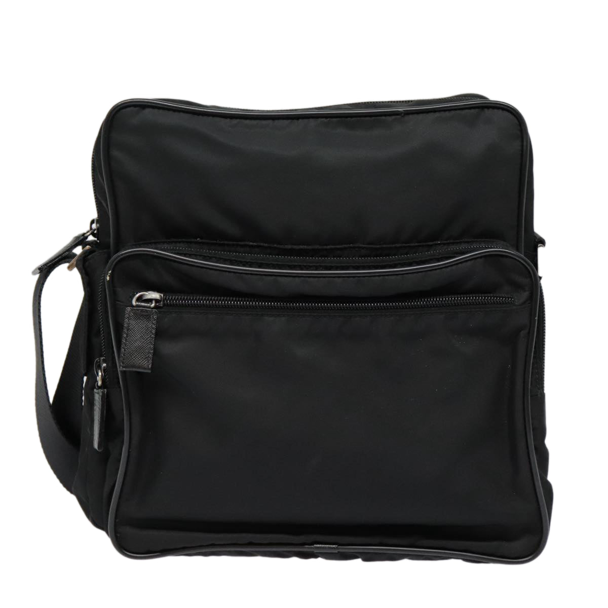 Prada Re-Nylon Black Synthetic Shoulder Bag (Pre-Owned)
