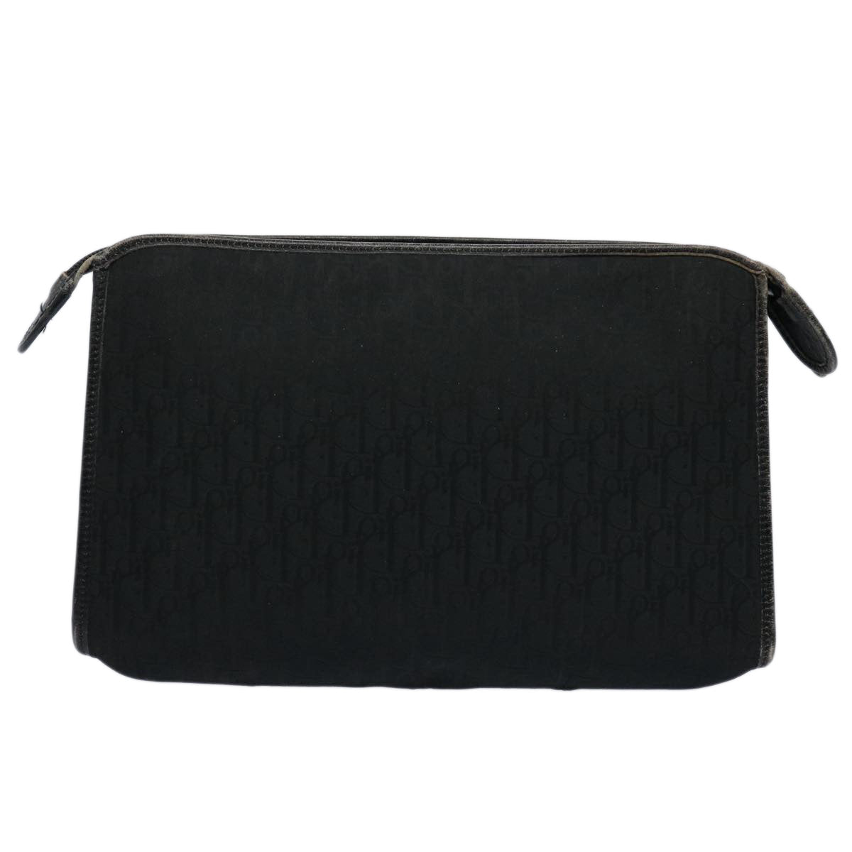 Dior Trotter Black Canvas Clutch Bag (Pre-Owned)