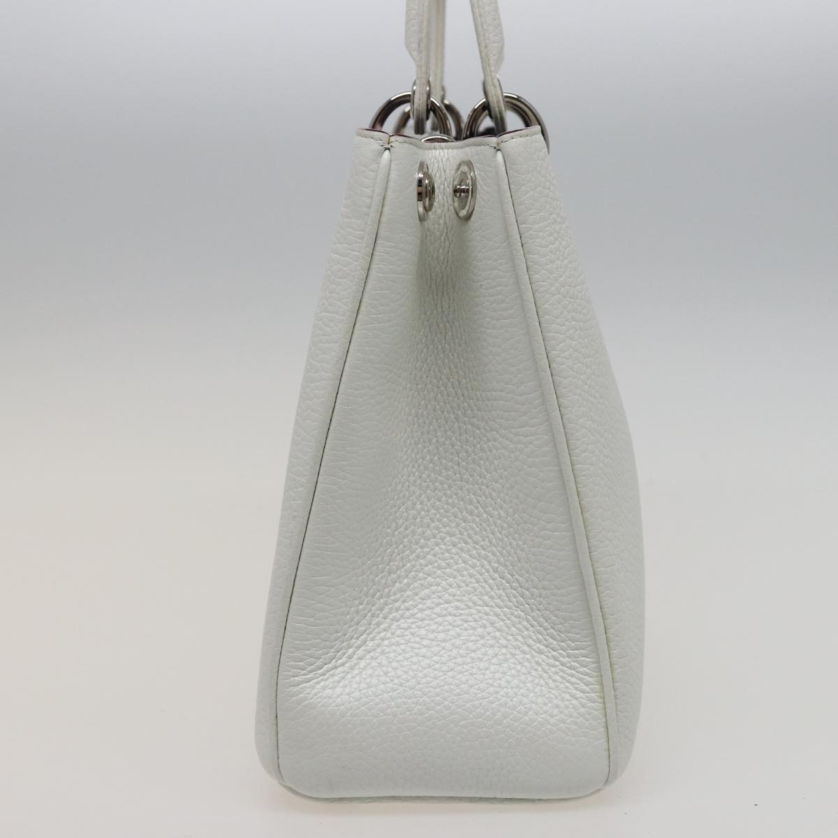 Dior Diorissimo White Leather Handbag (Pre-Owned)