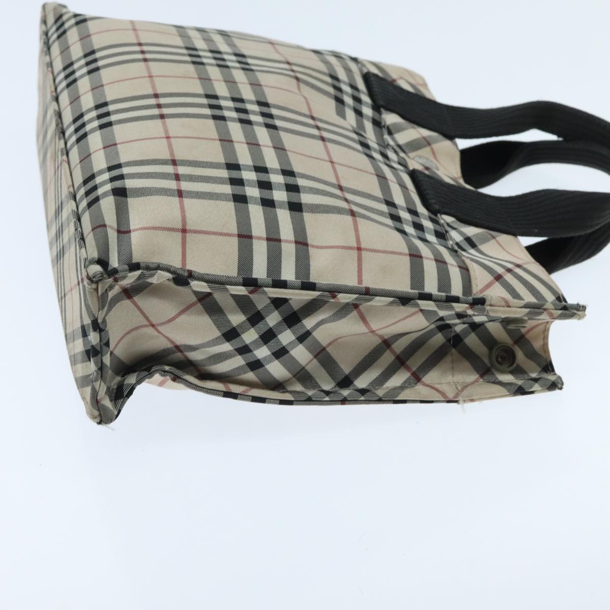 Burberry Nova Check Beige Synthetic Tote Bag (Pre-Owned)