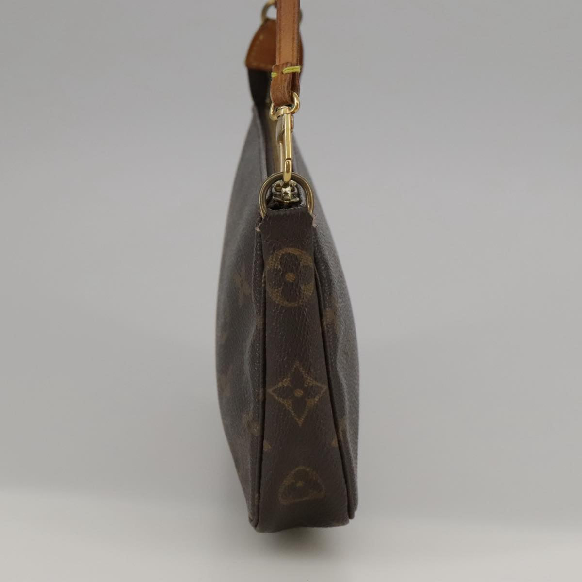 Louis Vuitton Pochette Accessoire Brown Canvas Clutch Bag (Pre-Owned)