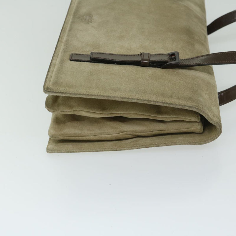 Prada Beige Suede Shoulder Bag (Pre-Owned)