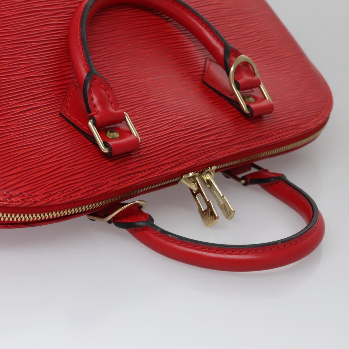 Louis Vuitton Alma Red Leather Handbag (Pre-Owned)