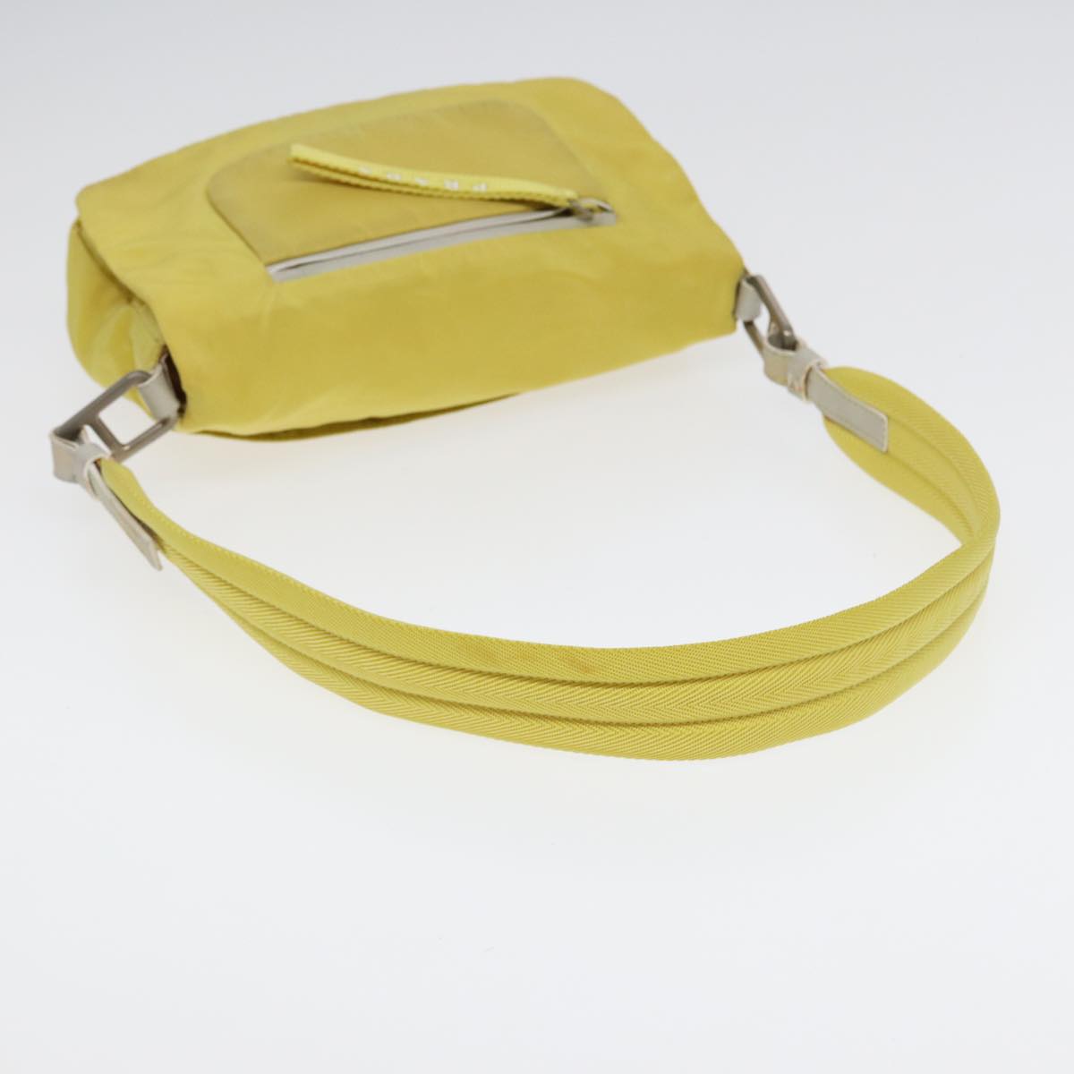 Prada Tessuto Yellow Synthetic Shoulder Bag (Pre-Owned)
