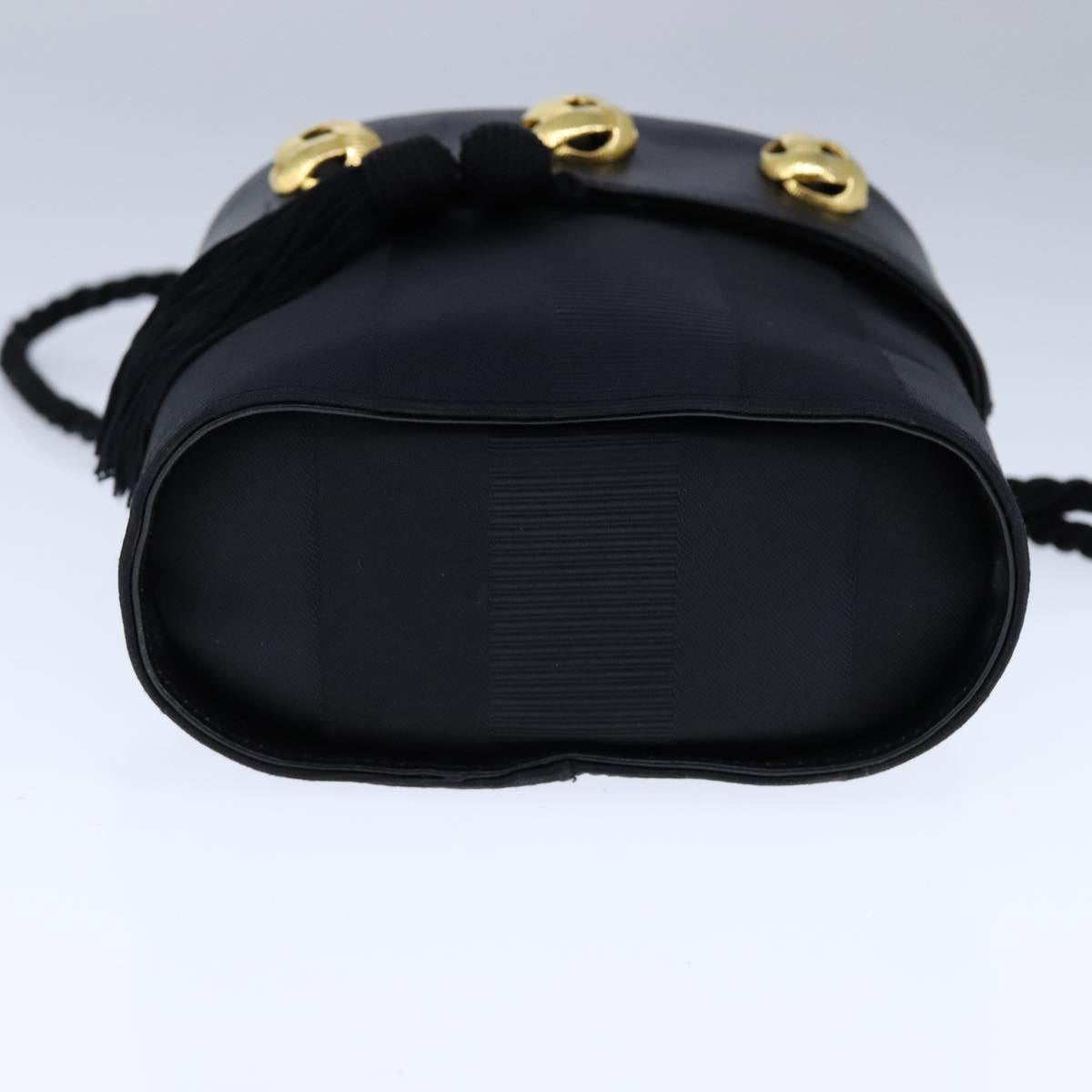 Salvatore Ferragamo Black Canvas Shoulder Bag (Pre-Owned)