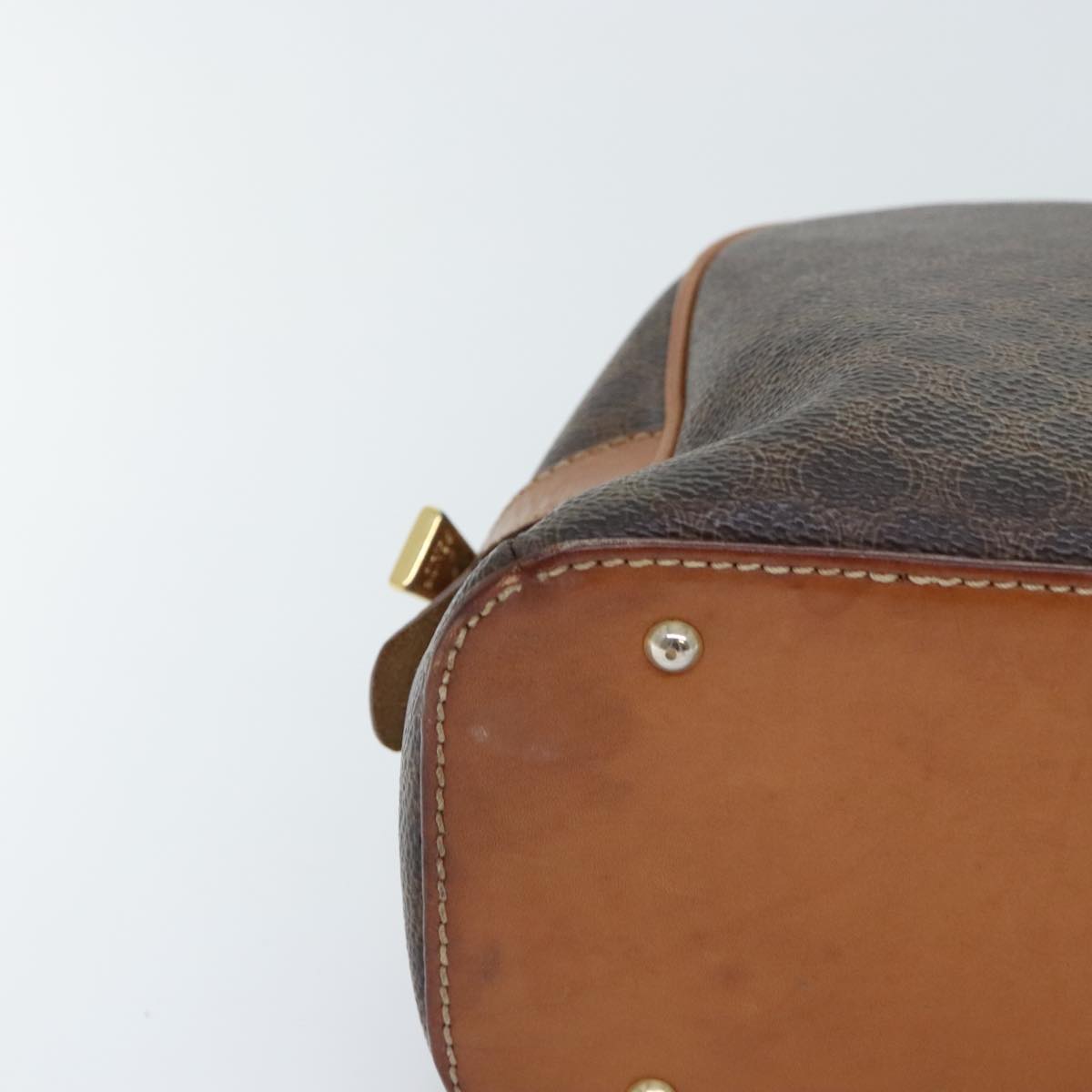 Céline Macadam Brown Canvas Handbag (Pre-Owned)