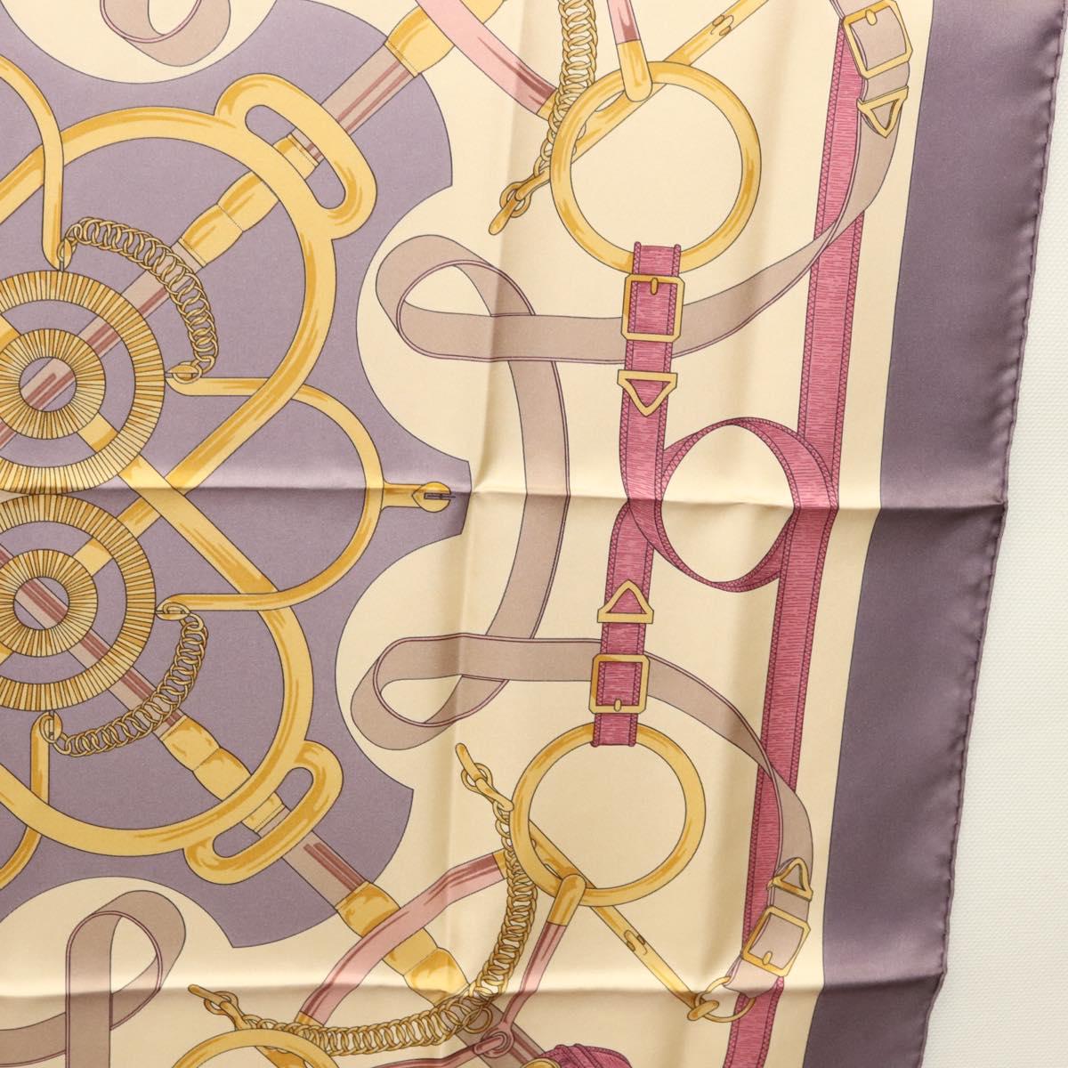 Hermès Carré 90 Beige Silk Scarf  (Pre-Owned)