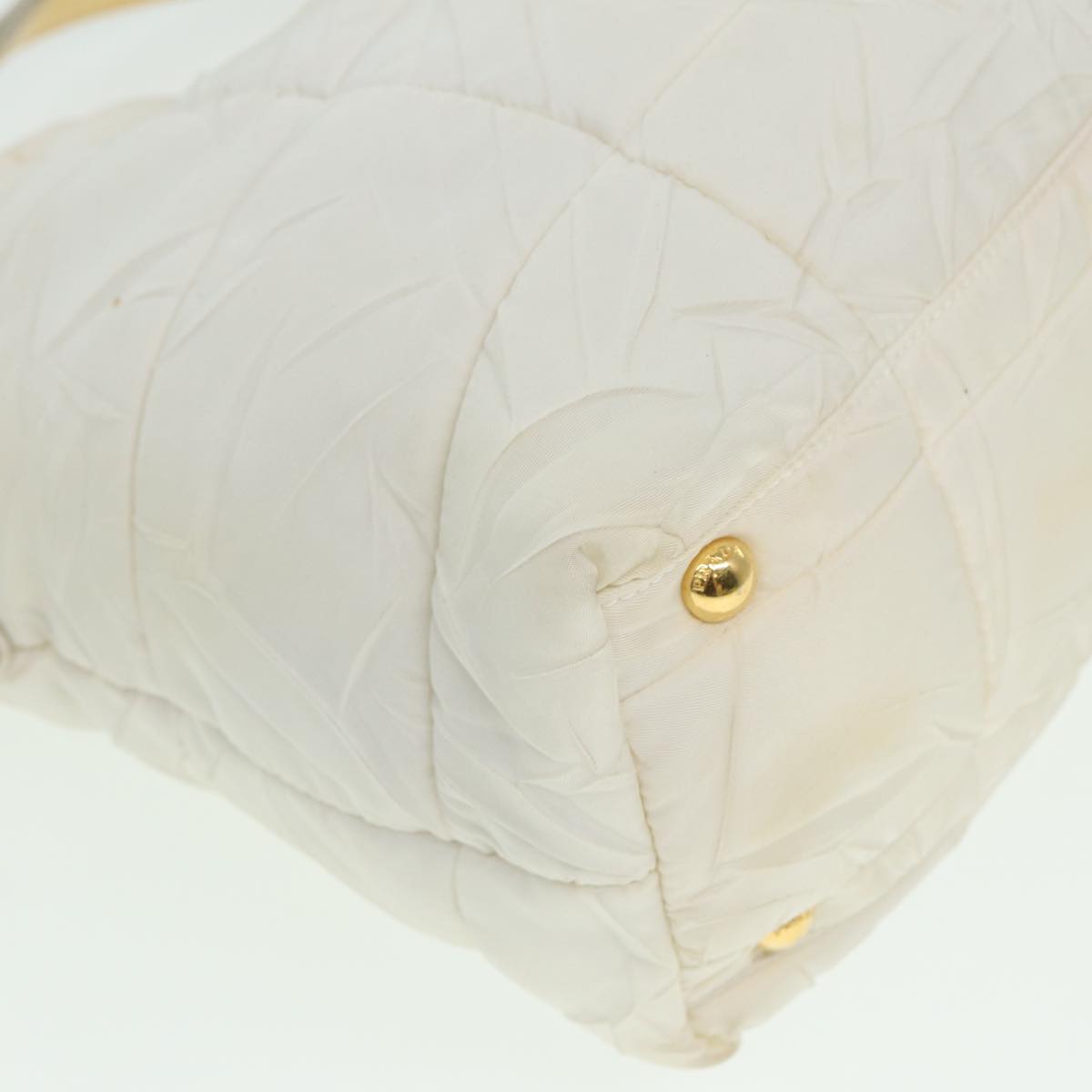 Prada White Synthetic Shoulder Bag (Pre-Owned)