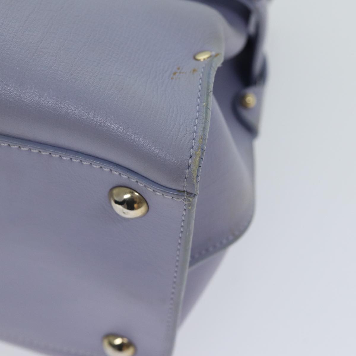 Salvatore Ferragamo Purple Leather Shopper Bag (Pre-Owned)