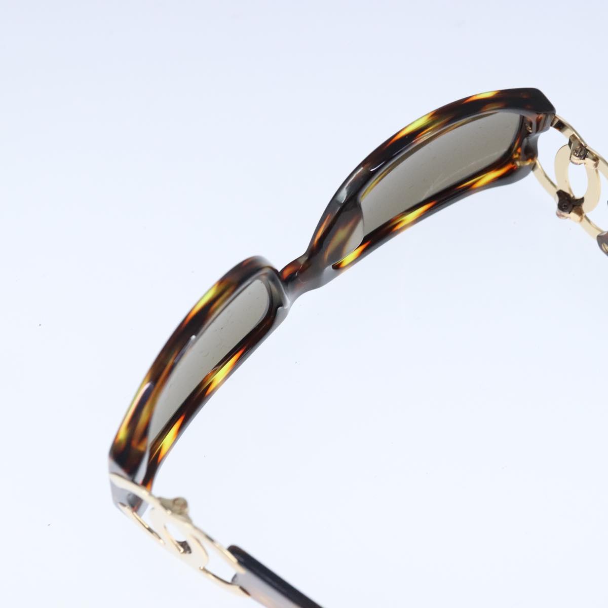 Chanel Coco Mark Brown Plastic Glasses  (Pre-Owned)
