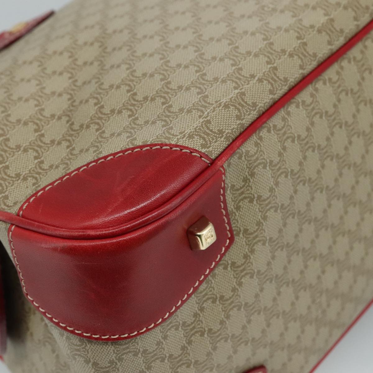 Céline Macadam Beige Canvas Handbag (Pre-Owned)