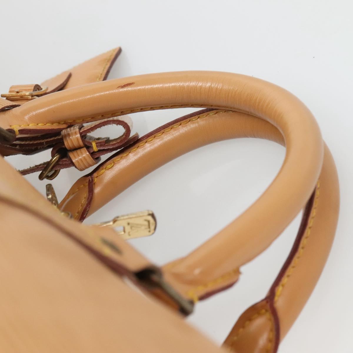 Louis Vuitton Keepall 50 Beige Leather Travel Bag (Pre-Owned)