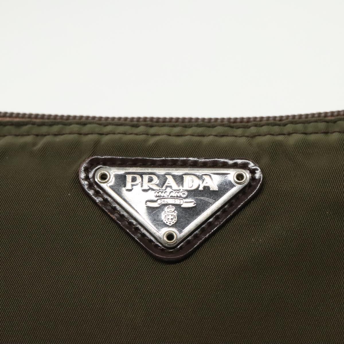 Prada Tessuto Khaki Synthetic Wallet Bag (Pre-Owned)