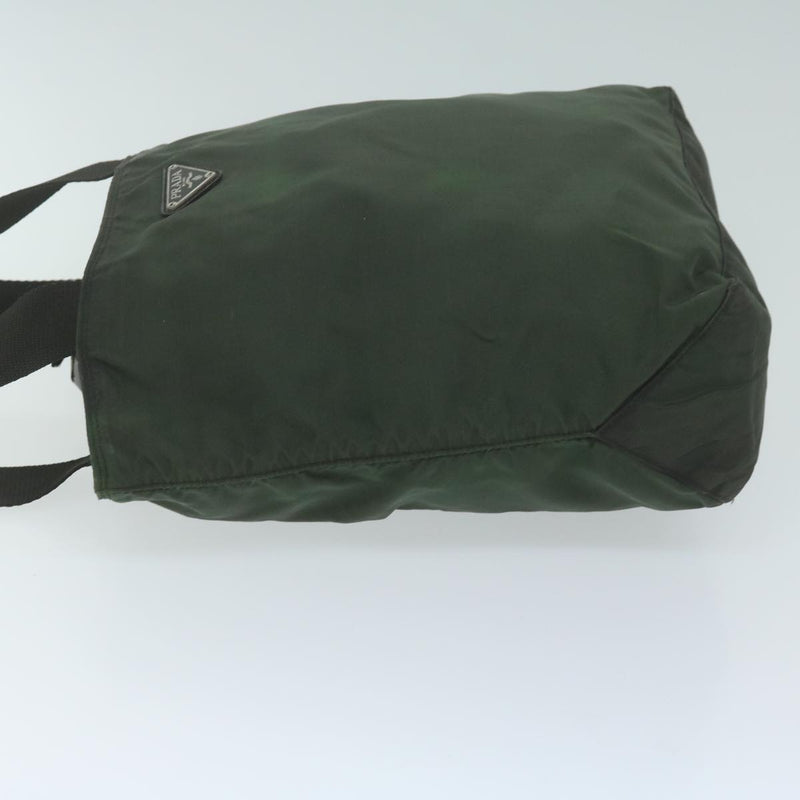 Prada Khaki Synthetic Tote Bag (Pre-Owned)
