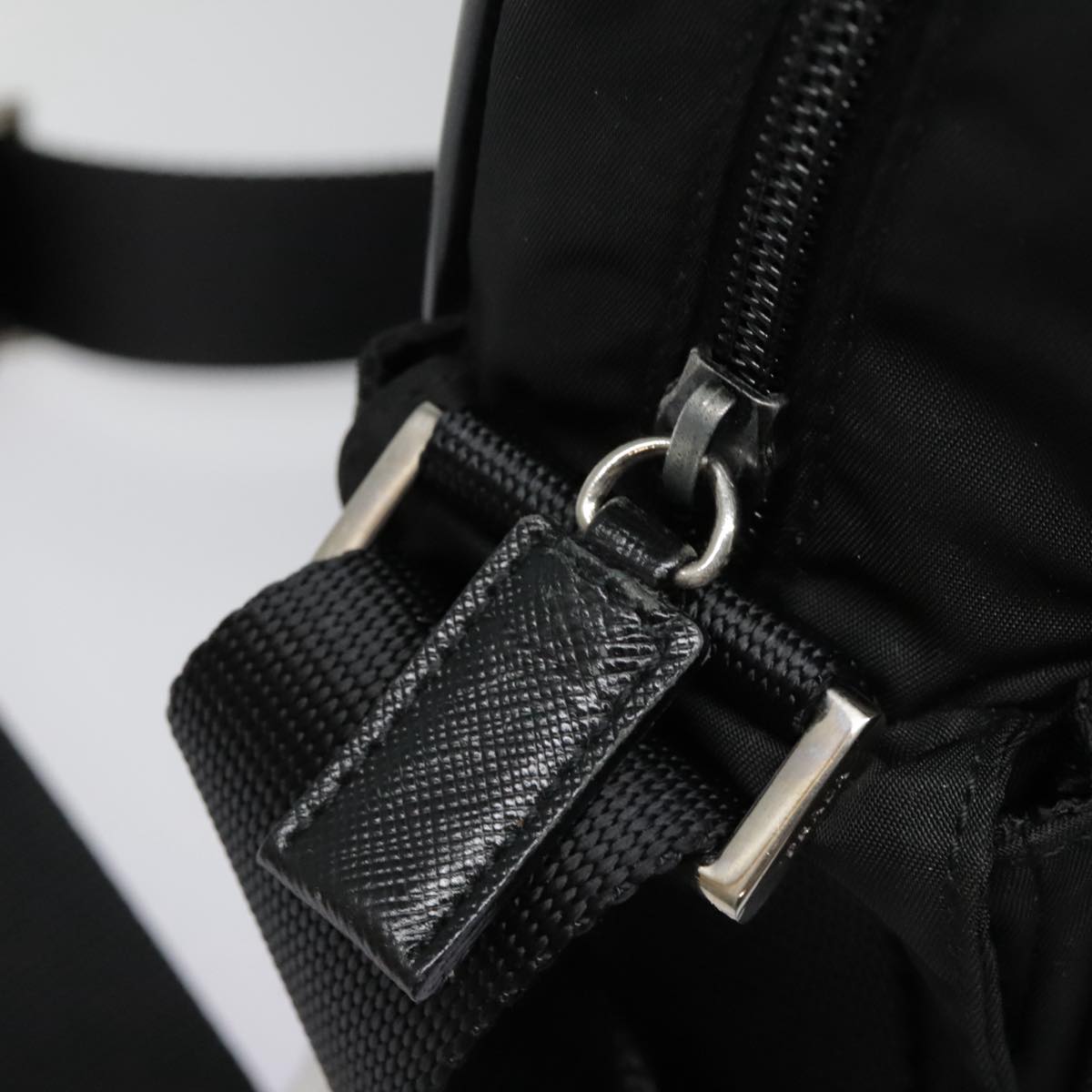 Prada Re-Nylon Black Synthetic Shoulder Bag (Pre-Owned)