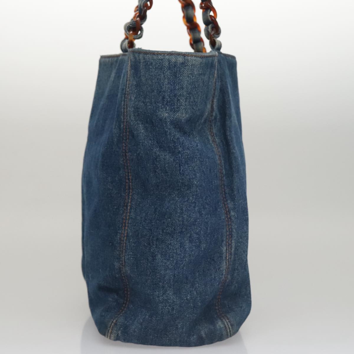 Chanel Shopping Blue Denim - Jeans Tote Bag (Pre-Owned)