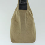 Gucci Bamboo Beige Canvas Shoulder Bag (Pre-Owned)
