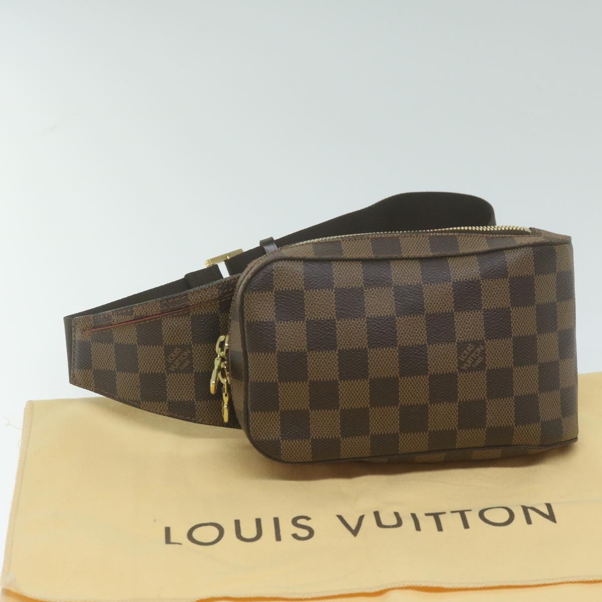 Louis Vuitton Geronimos Brown Canvas Shoulder Bag (Pre-Owned)